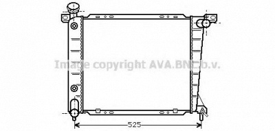 AVA QUALITY COOLING fd2199 -  Радиатор, охлаждение двигателя